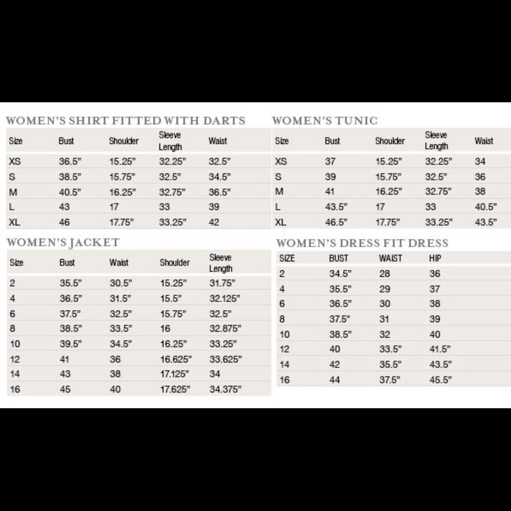 Women’s Sizing